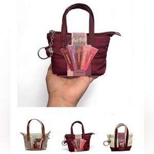 Mini Burgundy Quilted Bag